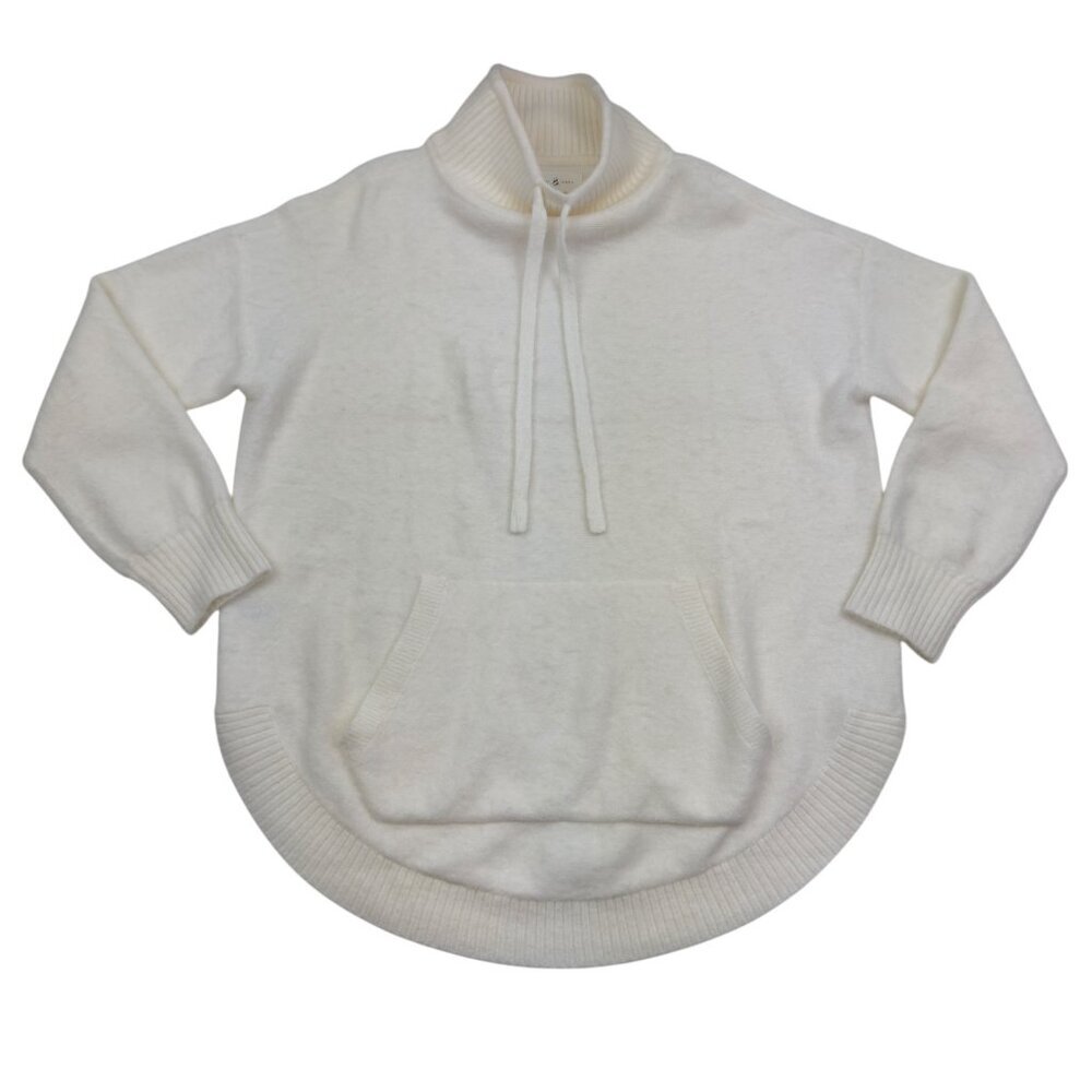 Lou & Grey Mock/Funnel Neck Cream Soft and Cozy Pullover Sweater Women's Size M